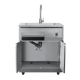 32 in. Sink with Cabinet in Stainless-Steel for Outdoor Kitchen (KM-OKS-SWC)